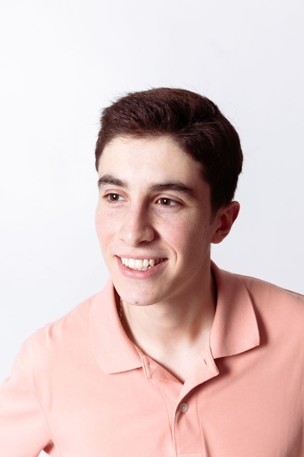Portrait of a young man smiling